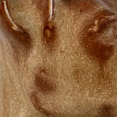 Fawn glaze swatch, gloss ceramic finish for pet memorial urn